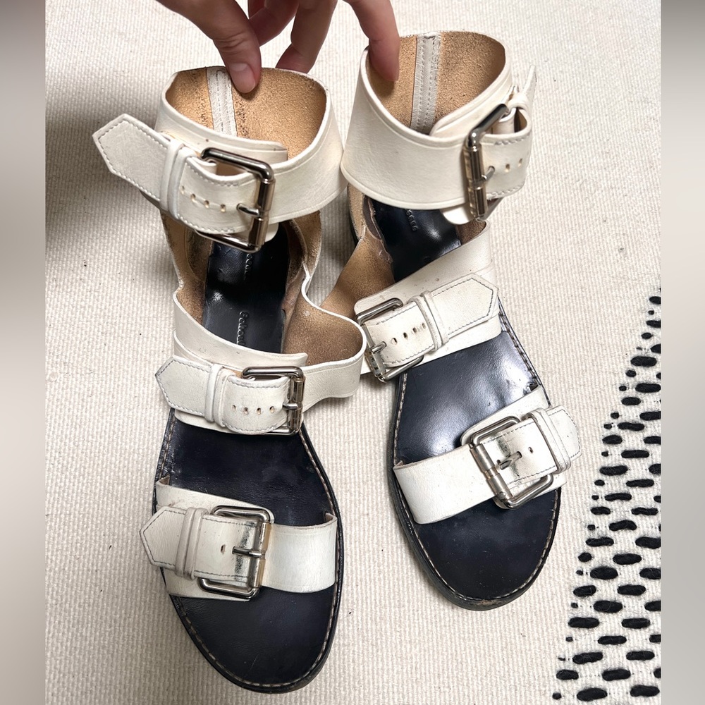Proenza Schouler Gladiator Sandals White sz 38